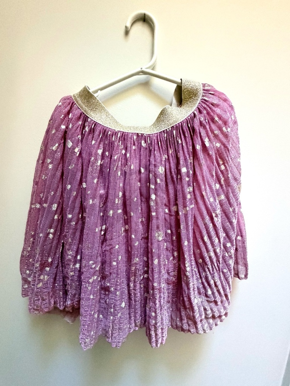 crewcuts sparkle pink with gold stars tutu skirt size girls 14
